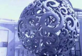 鏤空球噴泉雕塑，花樣水景組合，旱地噴泉體系