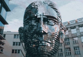 人頭噴泉雕塑，轉(zhuǎn)動人頭雕塑，噴水人頭雕塑廠家