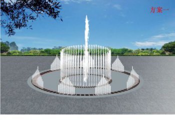 預(yù)定噴泉雕塑，燈光數(shù)控效果，波光效果雕塑