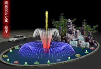 電影漂浮噴泉雕塑，水景藝術(shù)噴泉雕塑制造商