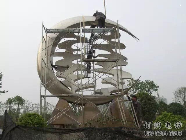 制造喜字雕塑廠家，鋼管組合，不銹鋼喜字雕塑制作