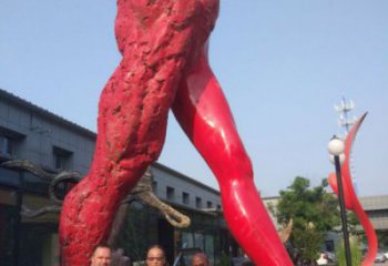 花園人字雕塑制造商，標識雕塑，不銹鋼人字雕塑優選廠家