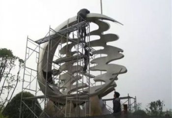 喜字雕塑觀賞型，標識雕塑，美陳不銹鋼喜字雕塑廠家