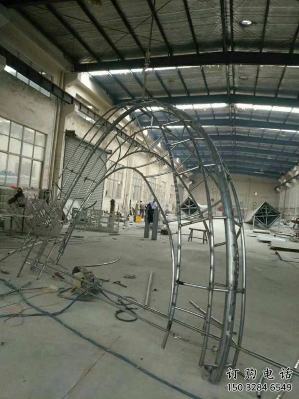 半圓拱門雕塑制作骨架