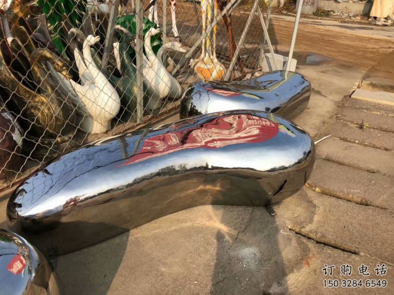 房地產坐凳雕塑，仿古景觀雕塑，鏡面制造