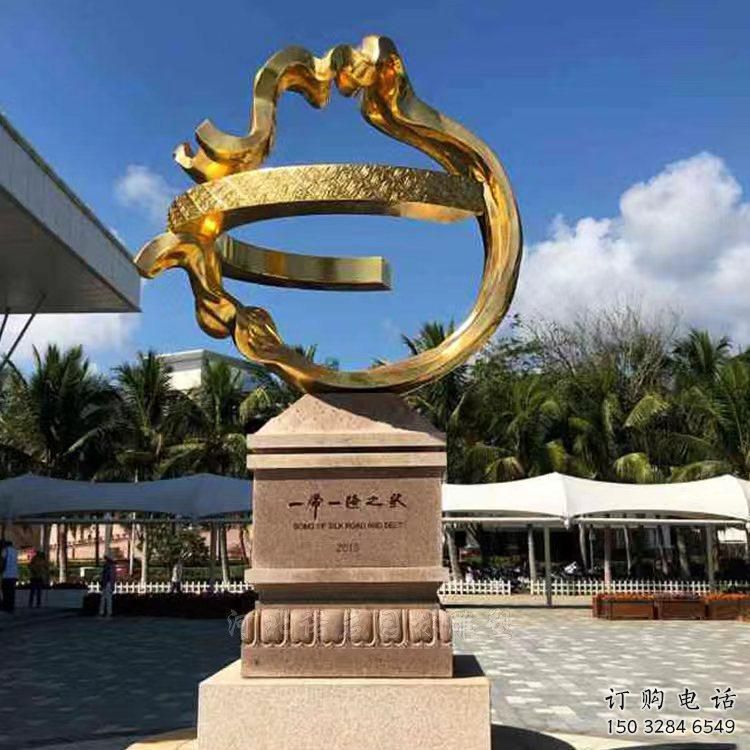 宣傳主題雕塑加工廠家，藝術(shù)形象標(biāo)識，地標(biāo)美陳雕塑