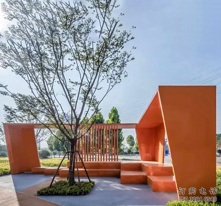 不銹鋼走廊廊架藝術(shù)雕塑