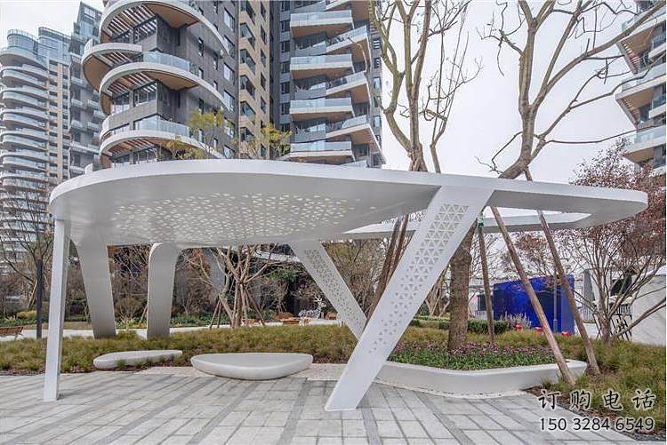 廊架雕塑，戶外景觀小品，不銹鋼長廊雕塑