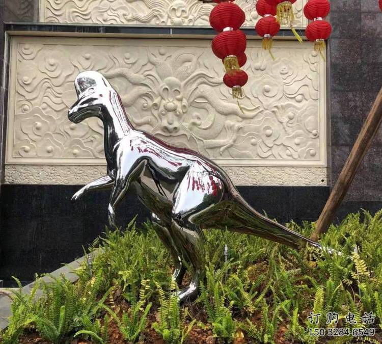 景觀恐龍雕塑精選，陸地?cái)[件，公園鏡面恐龍雕塑精品
