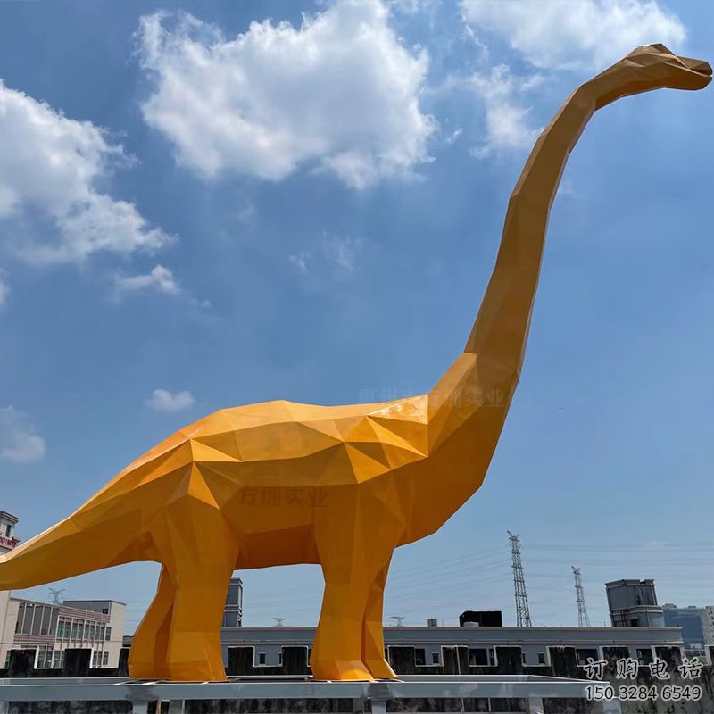廣場恐龍雕塑制作，廣場系列，烤漆恐龍雕塑定價