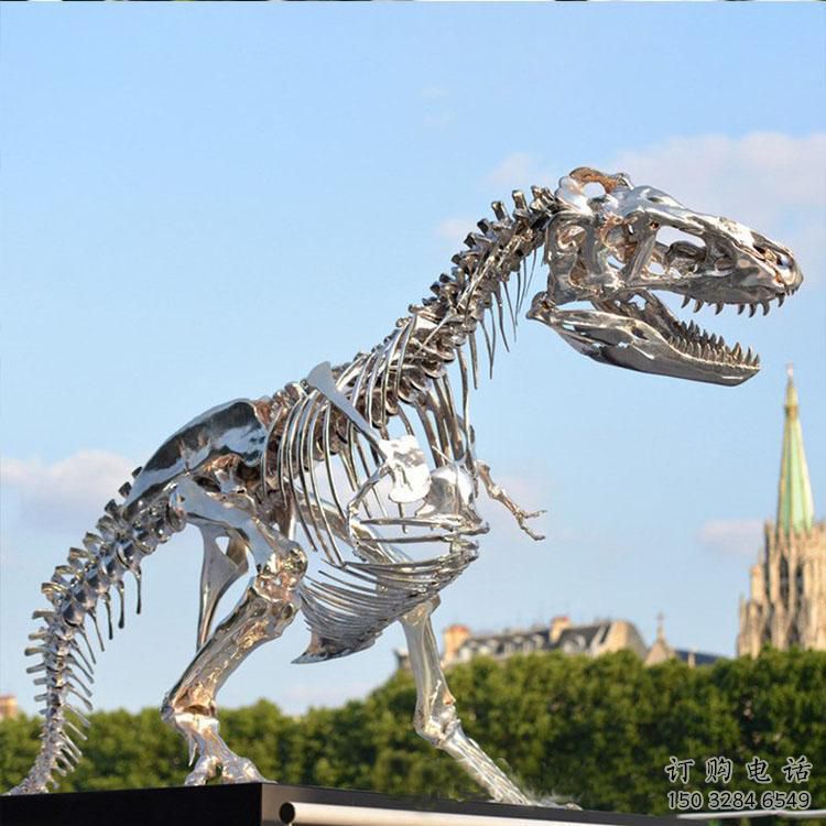 金屬恐龍雕塑制造商，金屬組合，公共恐龍骨架雕塑優選