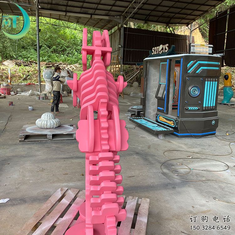 恐龍雕塑工廠選用，街道標(biāo)識，景觀恐龍骨架雕塑批發(fā)