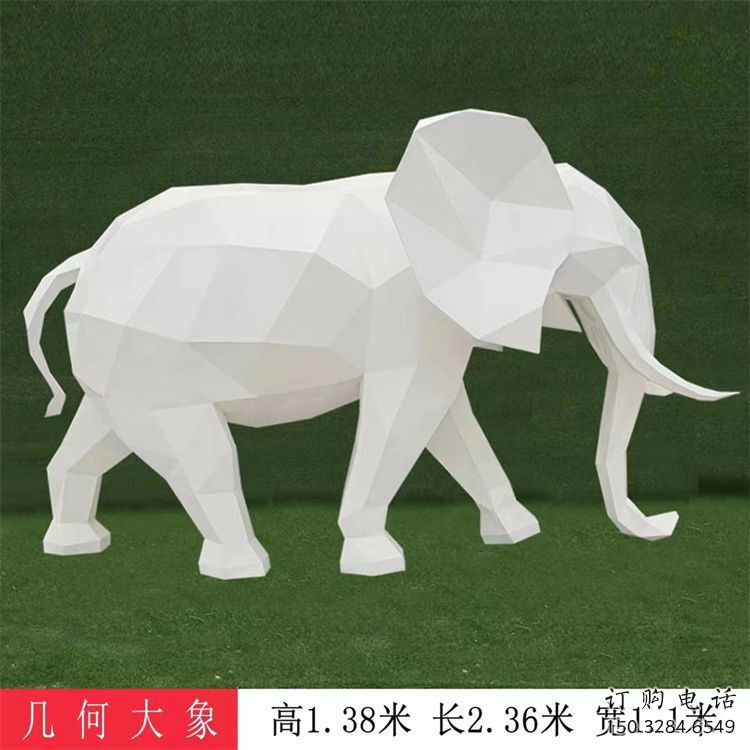 大象雕塑工廠選用，街道標識，j幾何大象雕塑制作