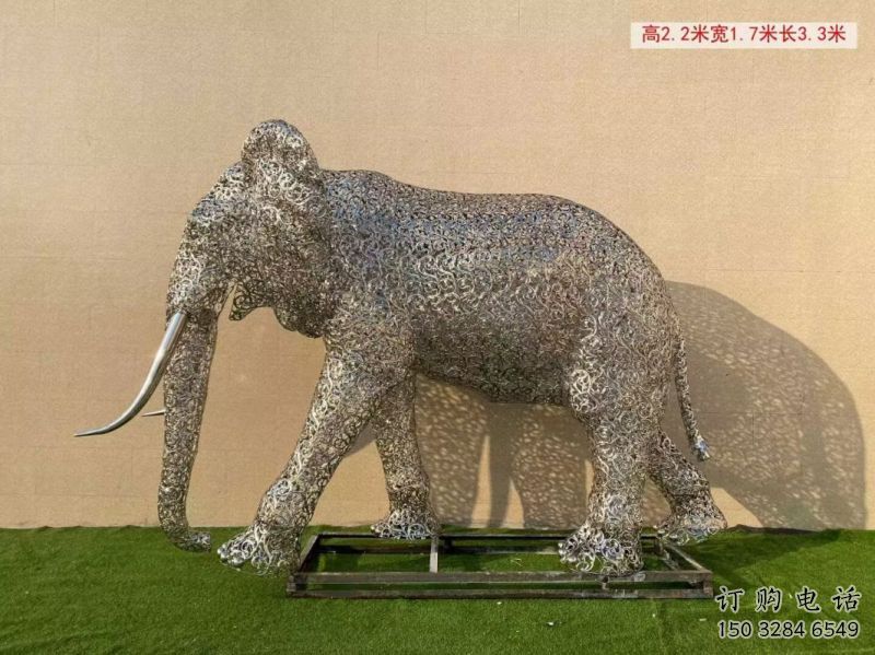 大象雕塑選定，景觀雕塑，景觀鏤空大象雕塑生產商