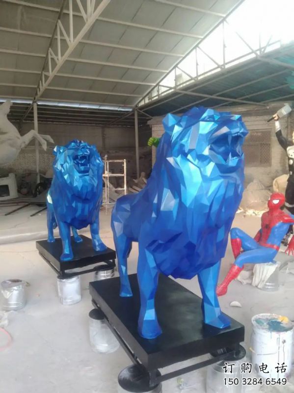 創意獅子雕塑