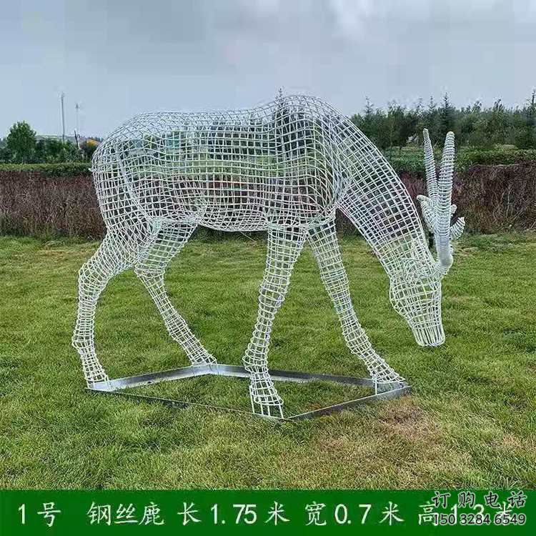 現(xiàn)代梅花鹿雕塑承接，歐式風(fēng)格，廣場燈光梅花鹿雕塑精選