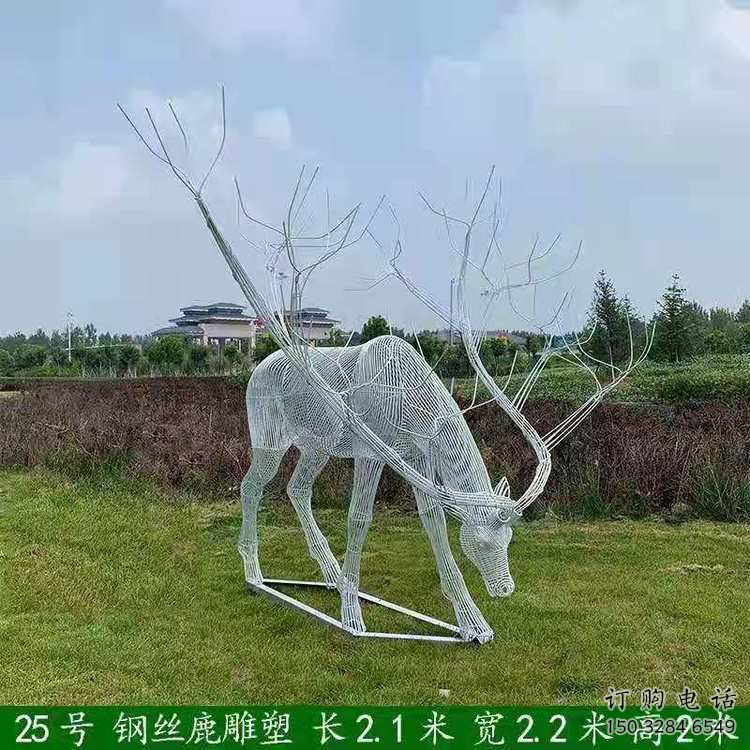 梅花鹿雕塑指用，景觀雕塑，園林燈光梅花鹿雕塑點擊