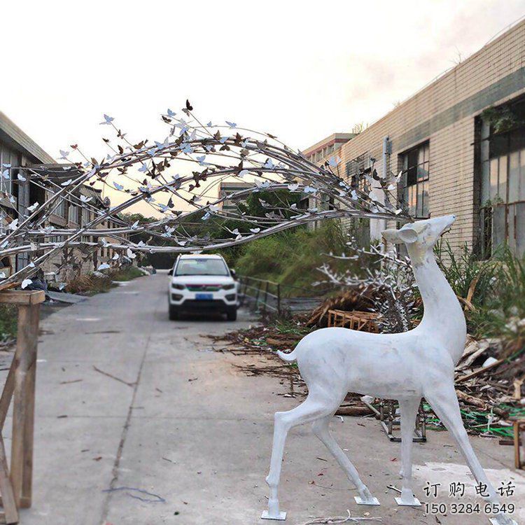 梅花鹿雕塑優選，室外雕塑，仿真梅花鹿雕塑優選