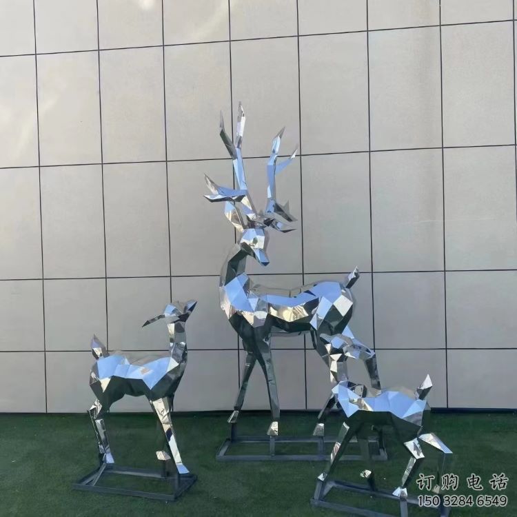 景觀小鹿雕塑服務(wù)商，美陳雕塑，切面小鹿雕塑精選