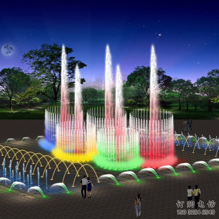 循環供水噴泉水簾雕塑