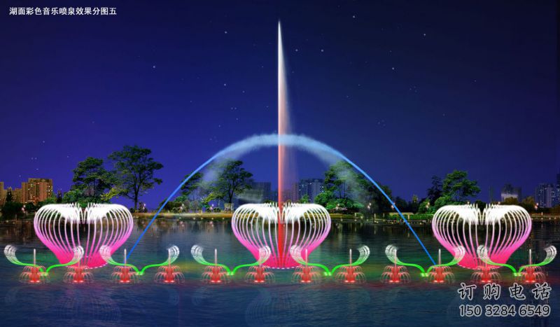 創(chuàng)意程控電影噴泉雕塑