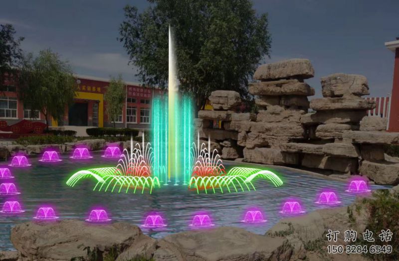 花樣噴注電影噴泉雕塑