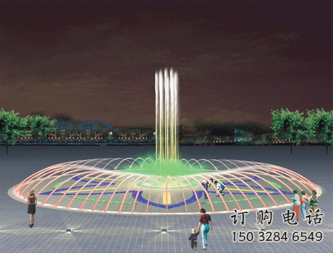 音樂水景搖擺噴泉雕塑，循環(huán)噴水模式噴泉雕塑生產(chǎn)