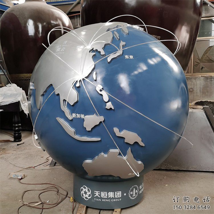 地球雕塑指用，白鋼構(gòu)件，不銹鋼地球雕塑廠家提供