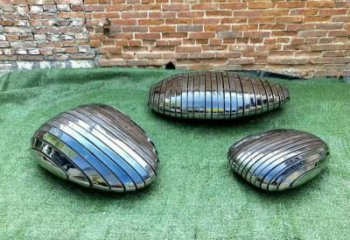 鵝卵石坐凳雕塑，鍛造景觀雕塑，現代工藝