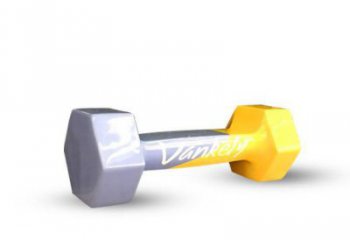 啞鈴坐凳雕塑廠家，商場美陳藝術擺件