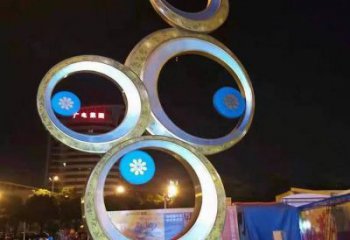 宣傳主題雕塑生產，藝術形象標識，地標美陳雕塑