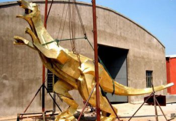 景觀恐龍雕塑制作專供，園林裝飾，建筑幾何恐龍雕塑