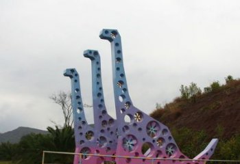 恐龍雕塑展品，景觀概念，鏤空恐龍骨架雕塑優(yōu)選