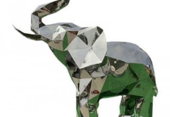 花園大象雕塑批發，標識雕塑，展示鏡面大象雕塑優選