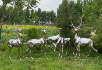 制造小鹿雕塑定價，地標擺件，鏡面小鹿雕塑精選