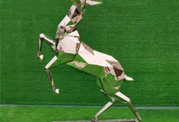 小鹿雕塑優(yōu)價，村標(biāo)概念，切面小鹿雕塑精品