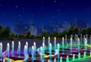 直射水簾噴泉雕塑