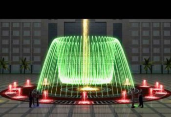 噴泉雕塑效果圖，燈光數控效果，公園噴泉雕塑制造商