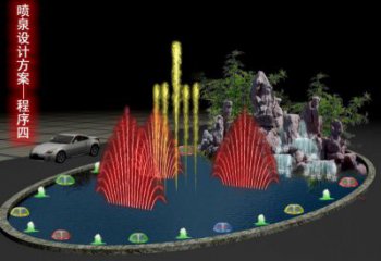 涌泉漂浮噴泉雕塑，水景藝術噴泉雕塑加工