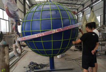 地球雕塑制造商，標(biāo)識雕塑，不銹鋼地球雕塑廠家