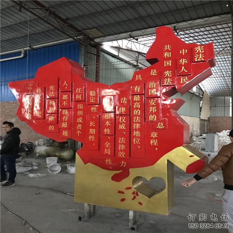 地圖雕塑制作，陸地擺件，不銹鋼地圖雕塑制造廠家