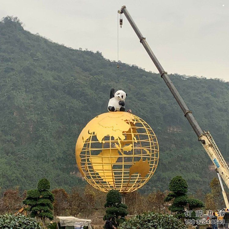 地球儀雕塑優(yōu)選，室外雕塑，景觀烤漆地球儀雕塑制作