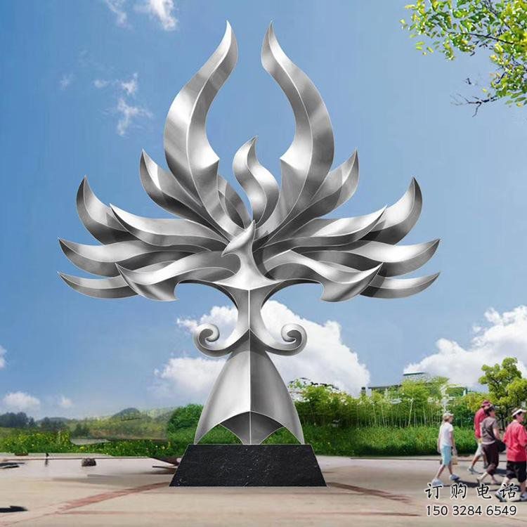 鳳凰雕塑選定，園林裝飾，大型抽象鳳凰雕塑公司提供