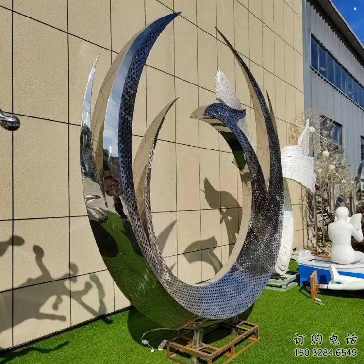 小鳳凰雕塑承接，景區(qū)案例，鳳凰圓環(huán)雕塑廠家