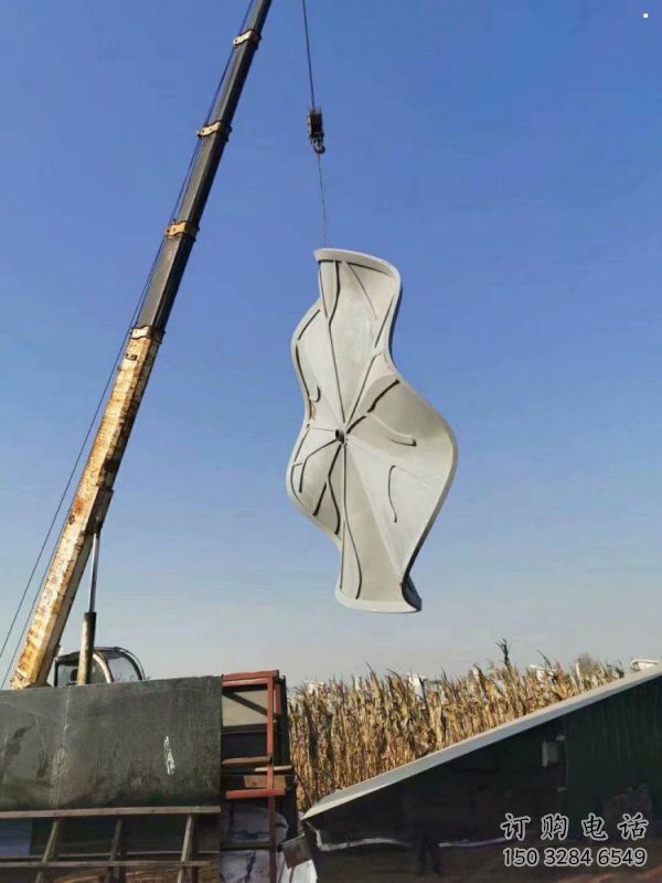 住宅小區(qū)荷葉雕塑