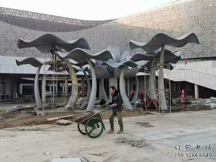 大型商場荷葉雕塑