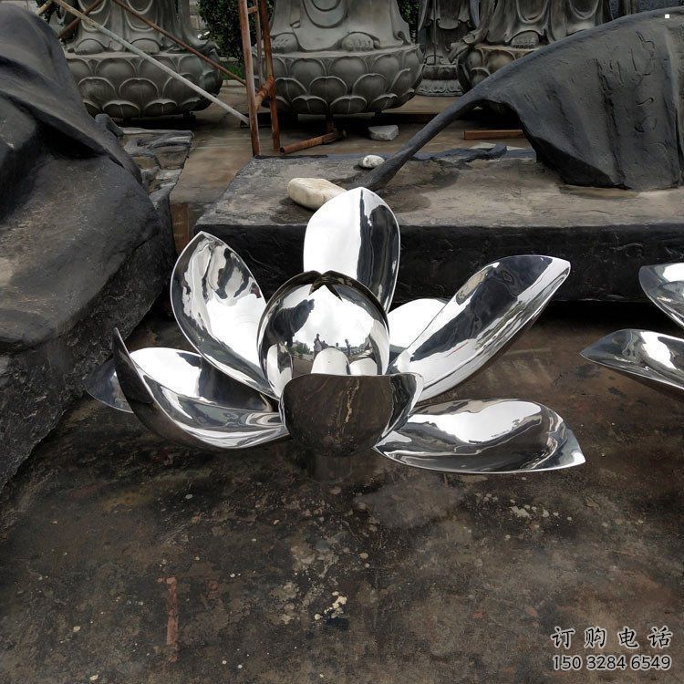 蓮花雕塑承接，城市雕塑，公園鏡面蓮花雕塑精品