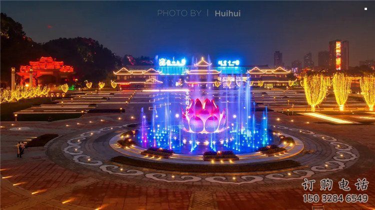 蓮花雕塑定制，景觀雕塑，廣場(chǎng)蓮花噴泉雕塑展品