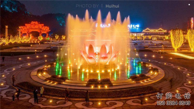 蓮花雕塑精選，市標雕塑，金屬蓮花噴泉雕塑廠家