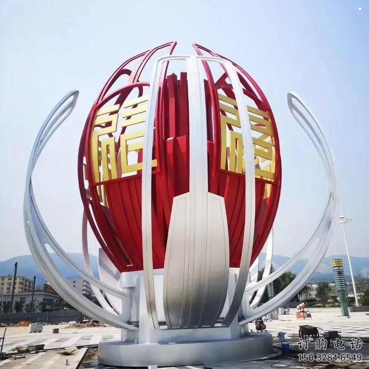 鏤空蓮花雕塑生產(chǎn)商，城市雕塑，燈光蓮花雕塑制造商